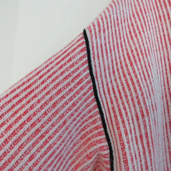 SOFT SURROUNDINGS Ribbed Funnel Neck Oversized Drop Shoulder Sweater - Size 2X - Picture 5 of 15